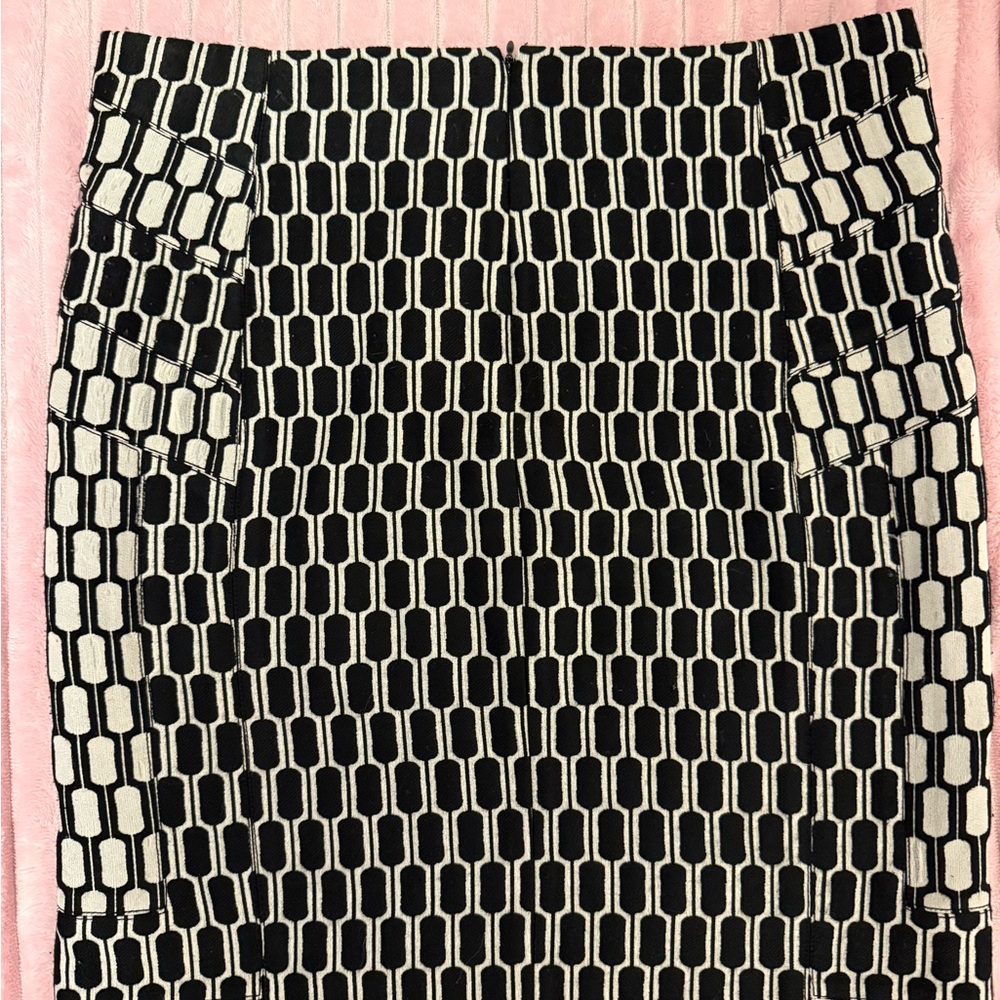 Diane Von Furstenberg sophisticated Black and White Pencil Skirt - Picture 4 of 4